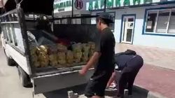 Торговца яблоками на Ахунбаева оштрафовали на 3000 сомов. Видео мэрии