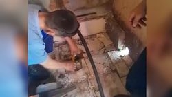 Утечку воды в заброшенном кафе над госрезиденцией устранили