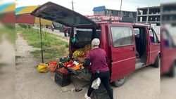 Бус с фруктами на Южной магистрали оштрафовали и убрали, - мэрия