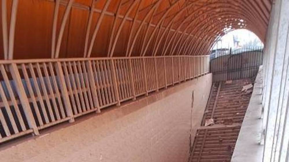 В Кара-Суу возле центрального рынка закрыли подземный переход. Фото жителя