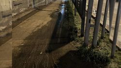 На Жибек Жолу—Коммунарова вода накапливается на тротуаре. Ответ мэрии