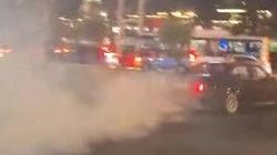 Водитель устроил дрифт на Южной магистрали. Видео