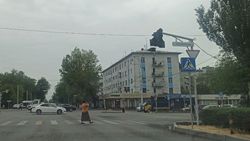 На Ибраимова не работает светофор. Фото