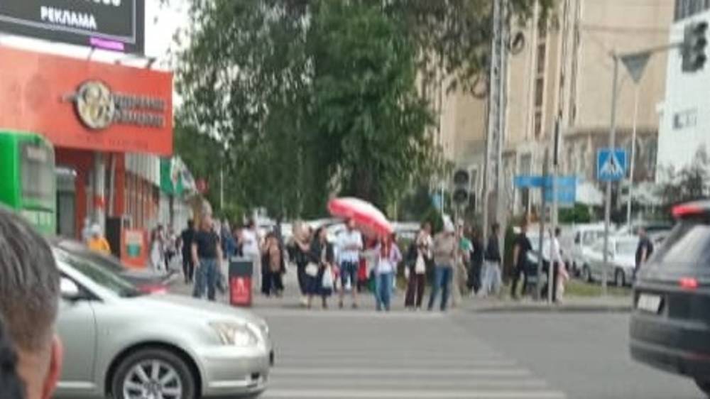 На проспекте Чуй не работает светофор. Фото