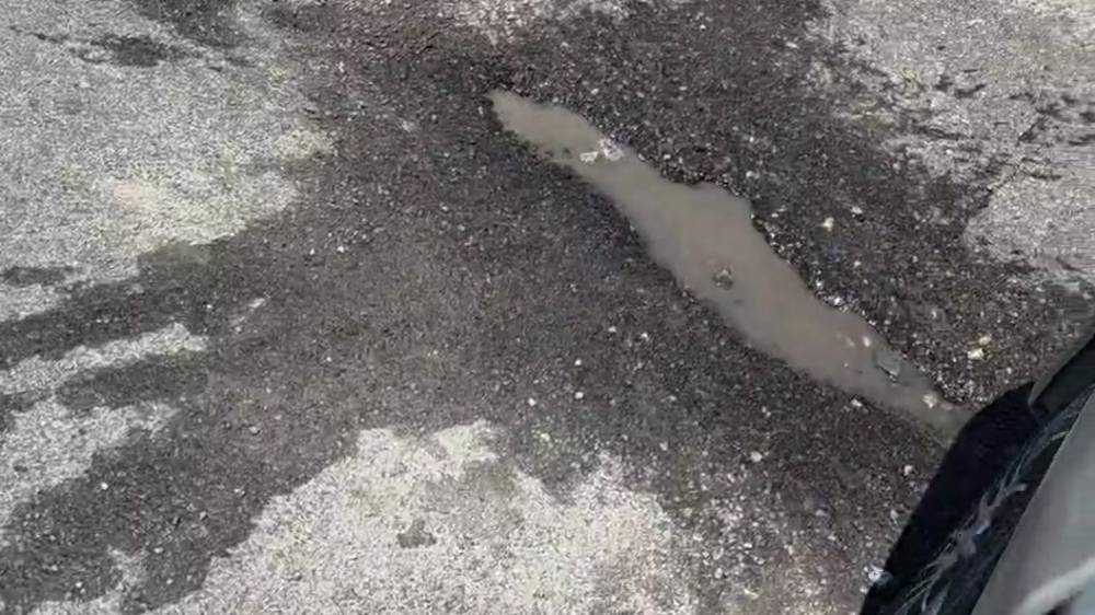 Ямы на дороге по Южной магистрали. Видео