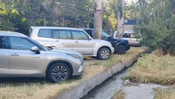 Зеленая зона в Асанбае превращена в парковку. Ответ мэрии