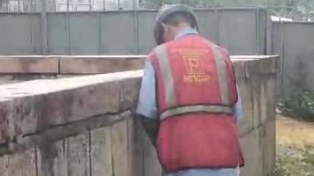 Работник муниципальной службы справляет нужду в общественном месте. Видео