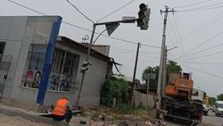 На Жибек Жолу не работает светофор. Фото