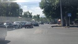 На дорогу по Лермонтова разлили бетон. Фото