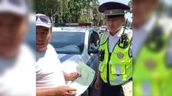 УПСМ оштрафовало водителя, проехавшегося по велодорожке на Токтогула—Исанова