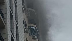 На Южной магистрали произошел пожар в квартире. Фото