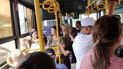 Водитель автобуса долго стоял на остановке у Ошского рынка, - горожанка