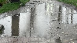 Как выглядят тротуары по улице Асаналиева во время дождя? Ответ мэрии