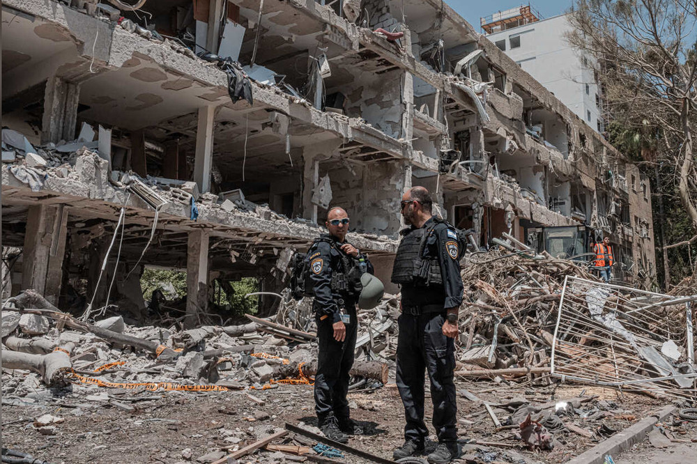 Последствия атаки иранских ракет