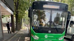 Водителя автобуса №100 накажут за то, что он остановился в начале остановки, мешая другим автобусам