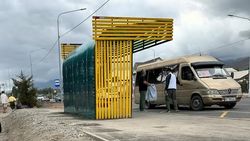 Как выглядят новые остановки в Чолпон-Ате. Фото