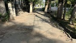 Горожане продолжают жаловаться на состояние тротуара на Московской. Фото