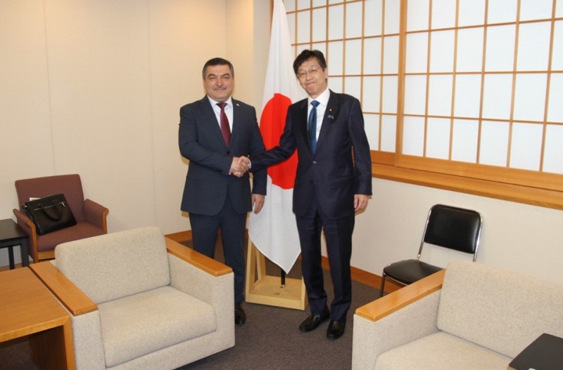 Deputy Foreign Minister of Tajikistan meets with Parliamentary Vice-Minister for Foreign Affairs of Japan