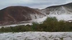 На горнолыжной базе ЗиЛ выпал снег. Видео