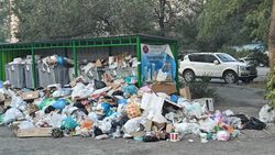 «Тазалык» вывез мусор в Юг-2, а скоро помоет баки. Фото мэрии