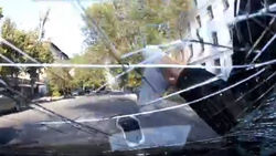 На Айтматова водитель сбил велосипедиста. Видео