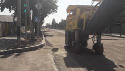 На Ахунбаева, где идет ремонт, в 10 утра нет ни одного рабочего. Фото горожанина