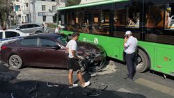 На Советской-Медерова произошло ДТП с участием автобуса