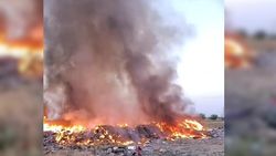 В Сокулуке горит мусорная свалка. Видео В Сокулуке горит мусорная свалка. Видео
