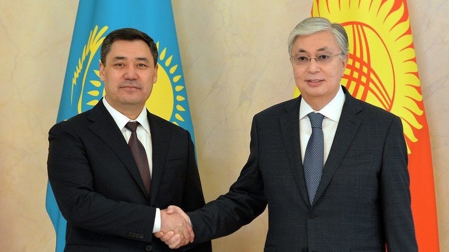 Фото из архива: Садыр Жапаров и Касым-Жомарт Токаев