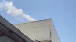 Дым от кафе «Енисей». Видео горожанина