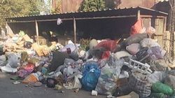 Еще одна куча мусора в Бишкеке. Фото