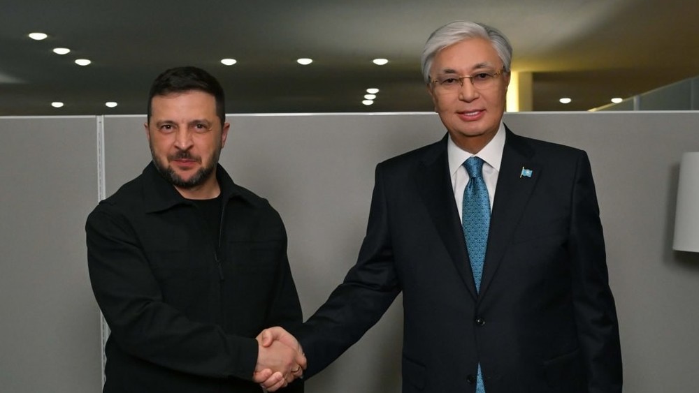 Владимир Зеленский и Касым-Жомарт Токаев