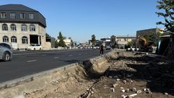 Ремонт тротуара на Алматинке закончат до 20 октября, - мэрия Ремонт тротуара на Алматинке закончат до 20 октября, - мэрия