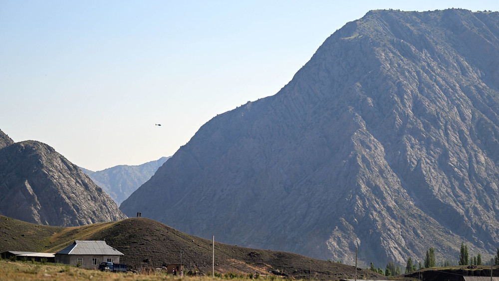 На руднике «Шамбесай». Кадамджайский район Баткенской области, 20 июня