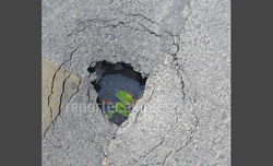 На Манаса-Васильева провели ямочный ремонт На Манаса-Васильева провели ямочный ремонт