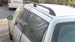 На ул.Абая стоит брошенный «Опель», который уже начали разбирать. Видео жителя