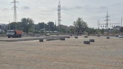 Как идет строительство спортплощадки на Абдрахманова. Фото