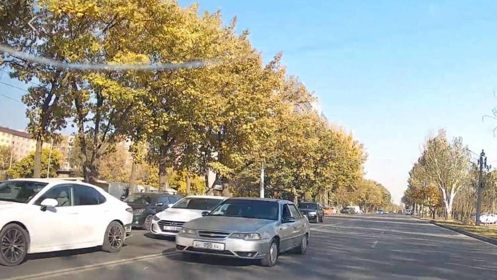 Легковушка едет по встречке на Горького, объезжая пробку. Видео