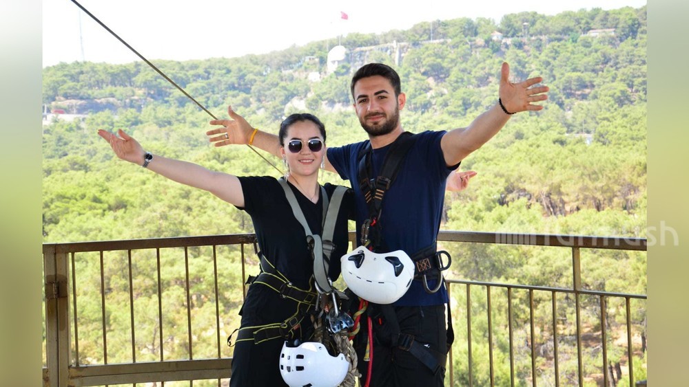 Аделия Акыбаева с мужем Туфаном Йылмазом