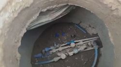 «Бишкекводоканал» устранил утечку питьевой воды в Новопавловке. Видео