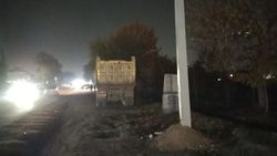 Зачем на ул.Муромской установили столбы? - горожанин