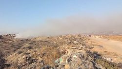 В селе Беловодское свалка возгорается уже третий раз за последнюю неделю, - местный житель