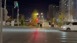 Горожанин благодарит мэрию за установку светофора для пешехода на Масалиева—Тыналиева