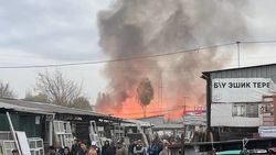 В районе Старого толчка произошел пожар. Видео