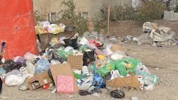 На Фучика снова образовалась гора мусора. Фото