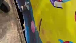 В «Бишкек Парке» образовалась дыра в шахту лифта. Видео