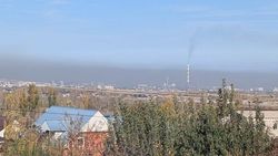Смог в Бишкеке утром и в обед. Фото горожанина