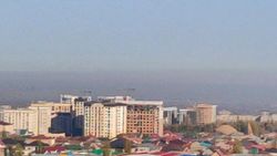 Смог над Бишкеком. Фото горожанина