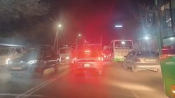 Водитель жалуется на пробку по Салиевой. Фото