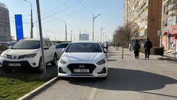 Автомобиль заблокировал велодорожку на Южной магистрали